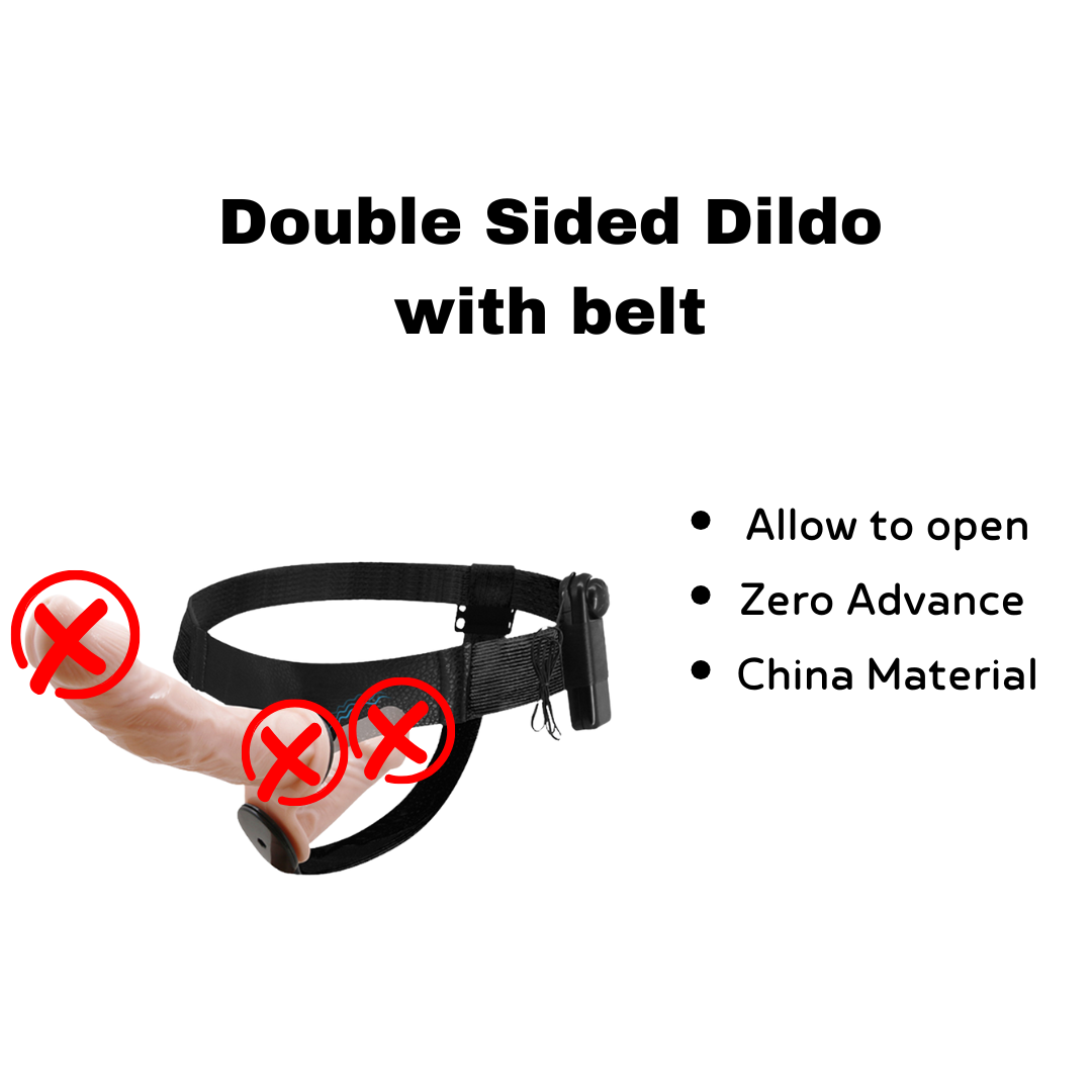 Double Sided Dildo with Belt Toys