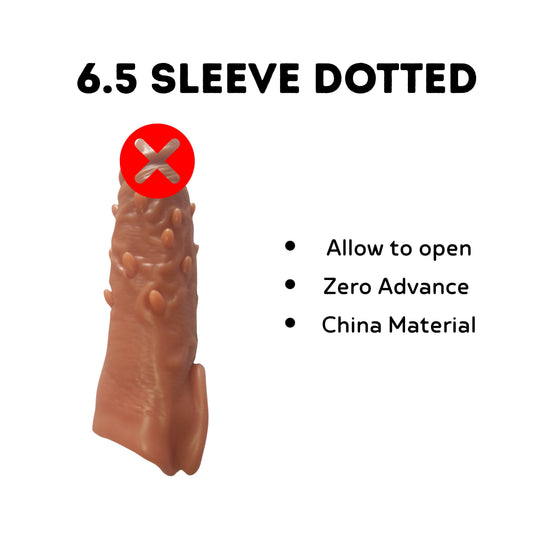 Dotted Sleeve 6.5 Inches
