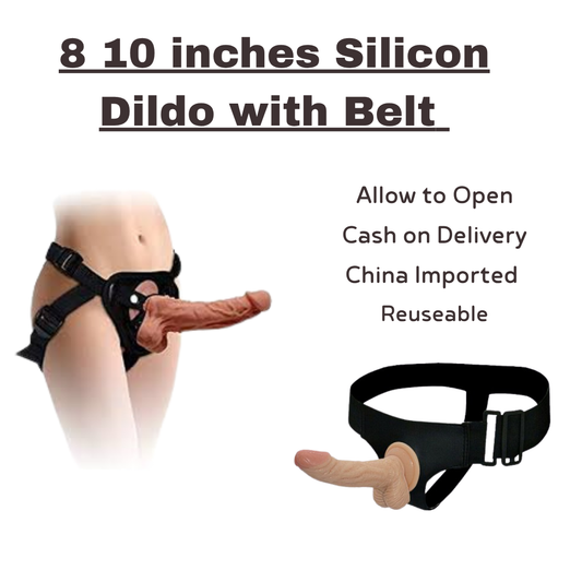 8 10 Inches Dildo with Belt