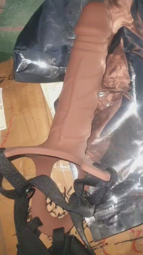 8 inch condom with belt